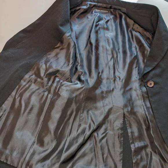 Club Monaco black lined, single button blazer, size small - Picture 7 of 7